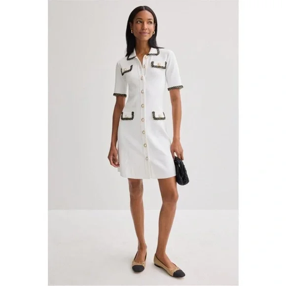 Alexia Admor Odette Button Down Mini Dress, Size: M - Picture 1 of 14